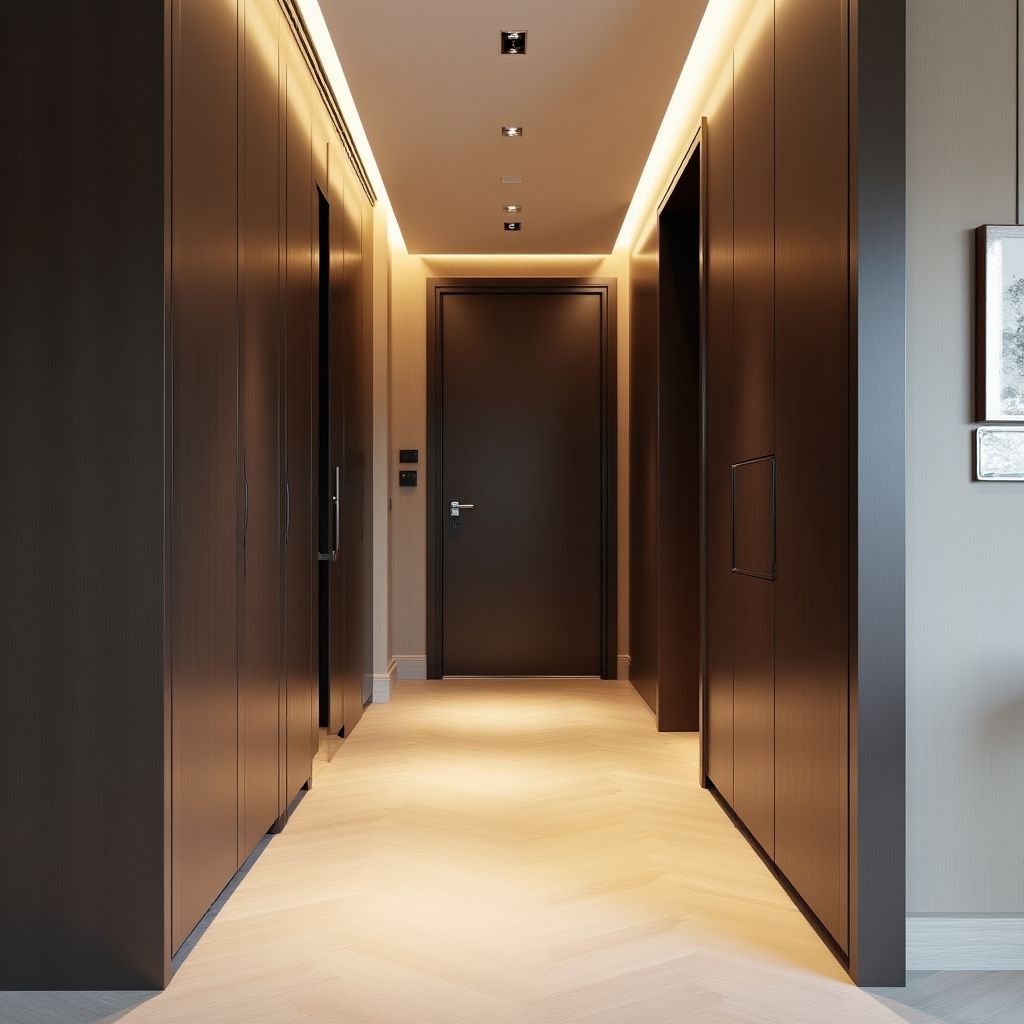Stylowy korytarz w apartamencie