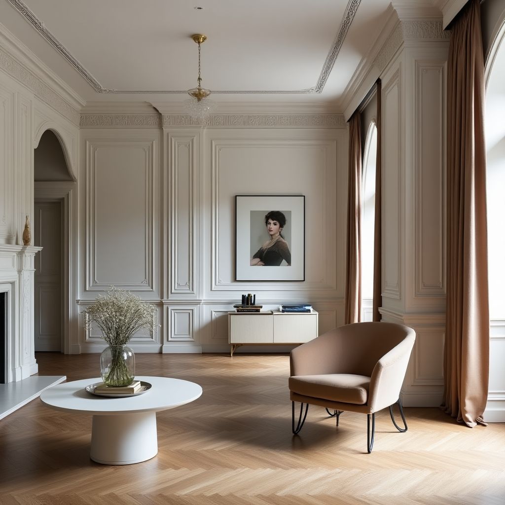 Elegancki salon po remoncie