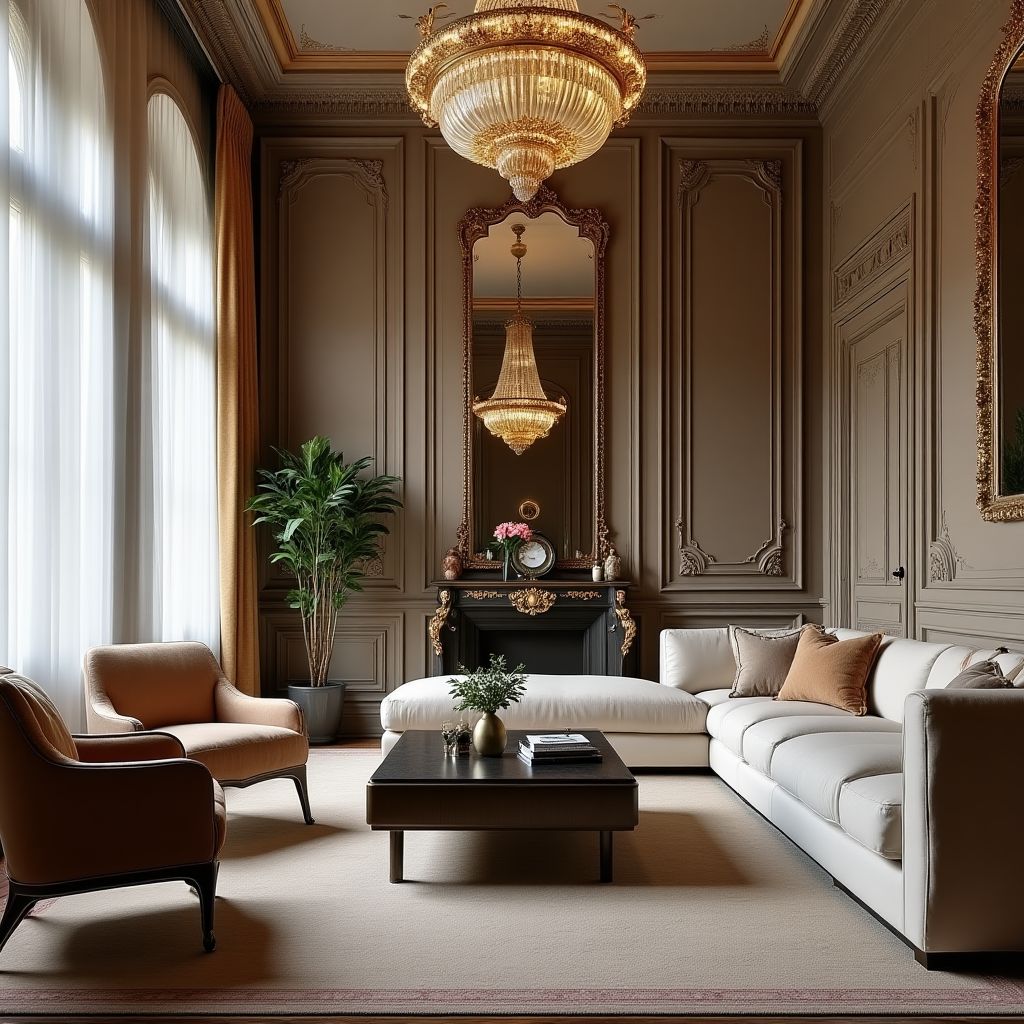Wnętrze apartamentu w stylu art deco w krakowskiej kamienicy